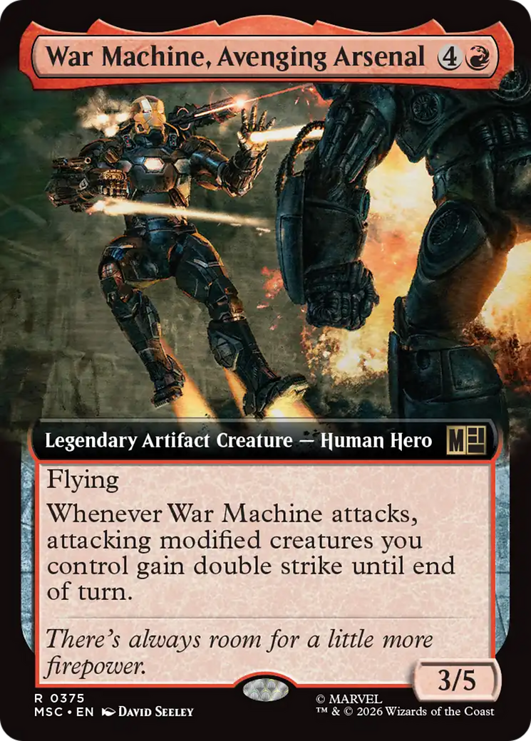 War Machine, Avenging Arsenal (Extended Art) [Marvel Super Heroes Commander] | Gear Gaming Fayetteville