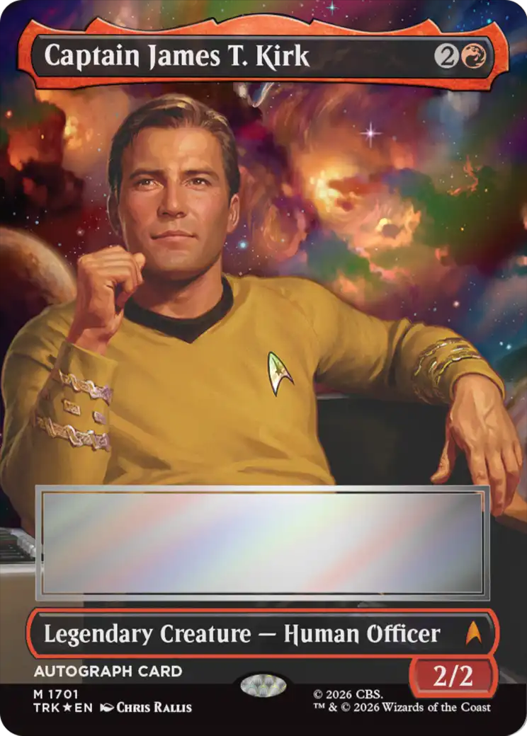 Captain James T. Kirk (Borderless) (Signed) [Star Trek] | Gear Gaming Fayetteville