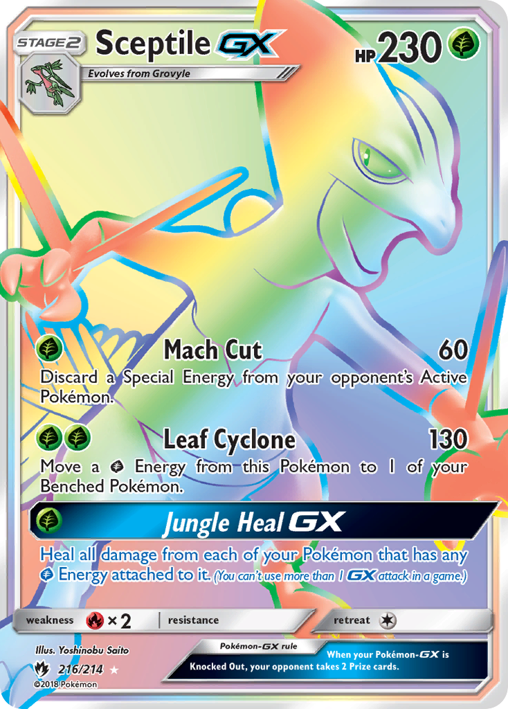 Sceptile GX (216/214) [Sun & Moon: Lost Thunder] | Gear Gaming Fayetteville