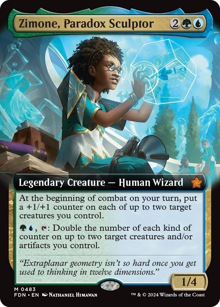 Zimone, Paradox Sculptor (Extended Art) [Foundations] | Gear Gaming Fayetteville