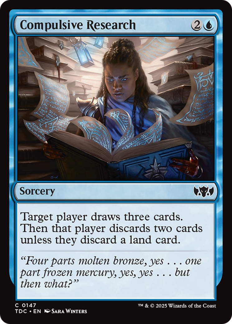 Compulsive Research [Tarkir: Dragonstorm Commander] | Gear Gaming Fayetteville
