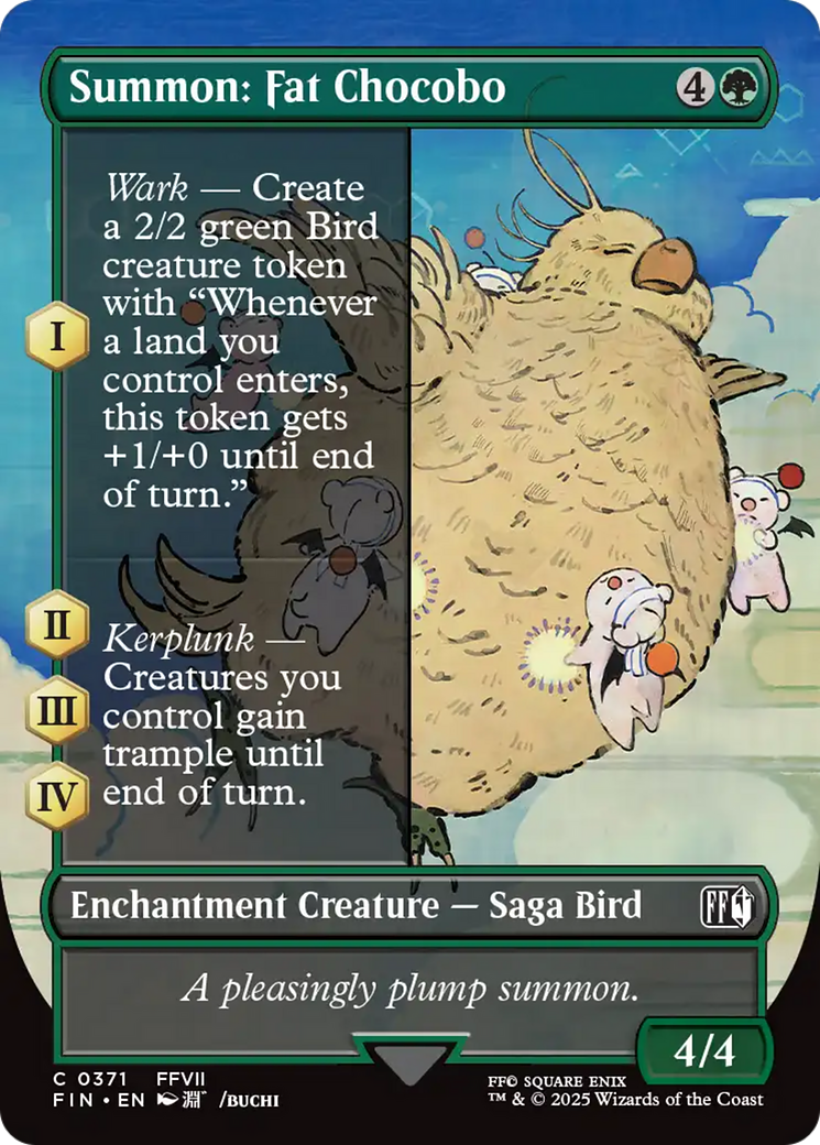 Summon: Fat Chocobo (Borderless) [FINAL FANTASY] | Gear Gaming Fayetteville