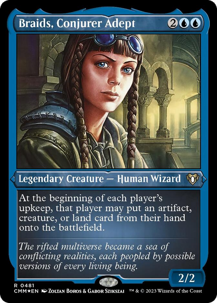 Braids, Conjurer Adept (Foil Etched) [Commander Masters] | Gear Gaming Fayetteville