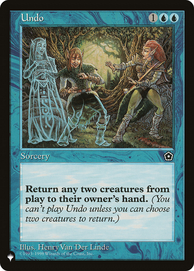 Undo [The List Reprints] | Gear Gaming Fayetteville