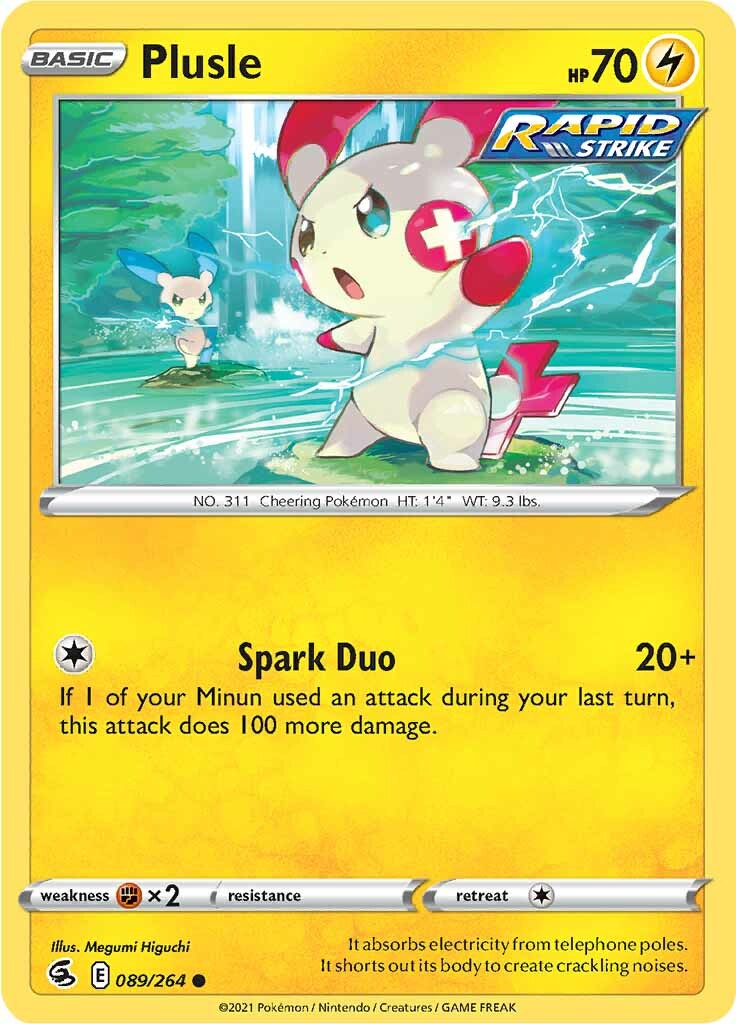 Plusle (089/264) [Sword & Shield: Fusion Strike] | Gear Gaming Fayetteville