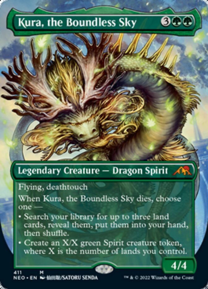 Kura, the Boundless Sky (Borderless Alternate Art) [Kamigawa: Neon Dynasty] | Gear Gaming Fayetteville