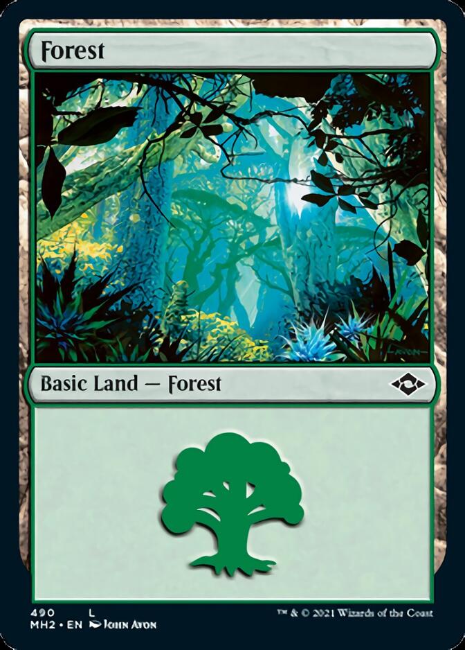 Forest (490) (Foil Etched) [Modern Horizons 2] | Gear Gaming Fayetteville