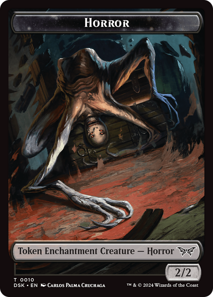 Horror // Manifest Double-Sided Token [Duskmourn: House of Horror Tokens] | Gear Gaming Fayetteville