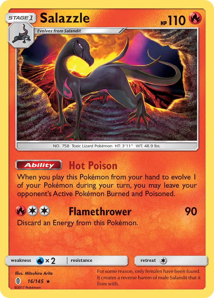 Salazzle (16/145) [Sun & Moon: Guardians Rising] | Gear Gaming Fayetteville