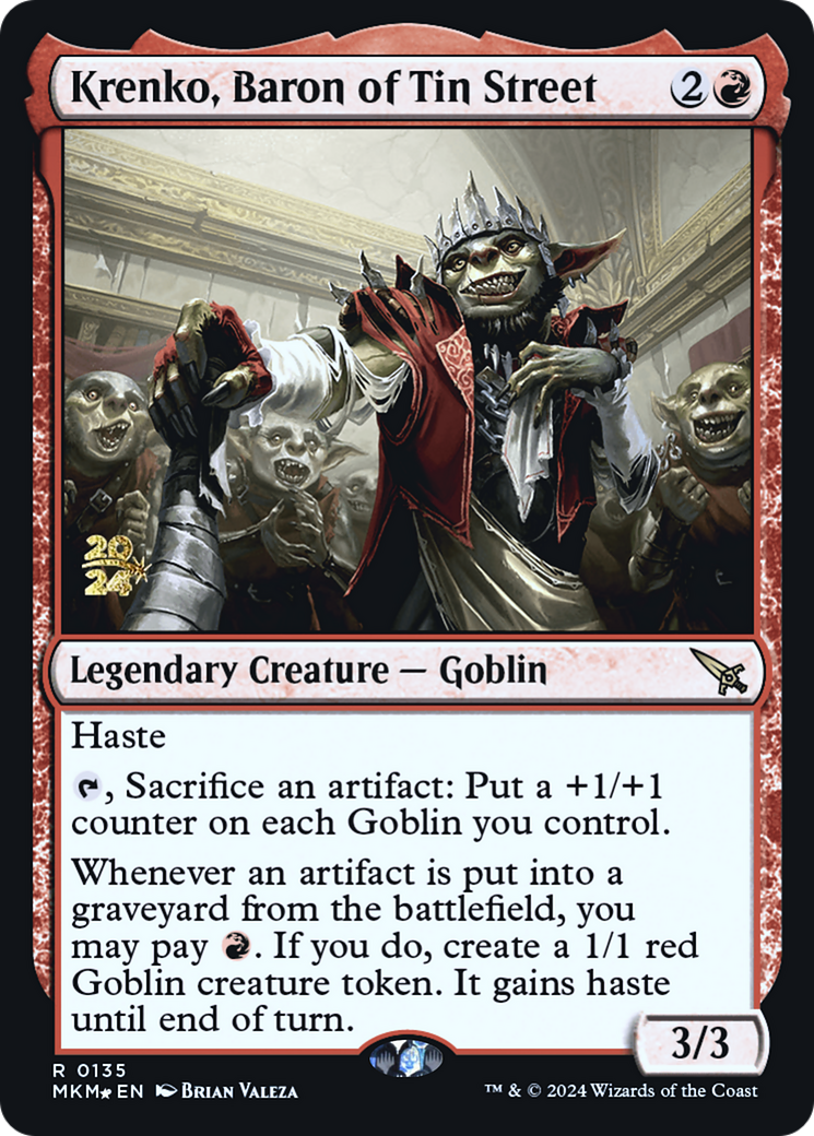 Krenko, Baron of Tin Street [Murders at Karlov Manor Prerelease Promos] | Gear Gaming Fayetteville