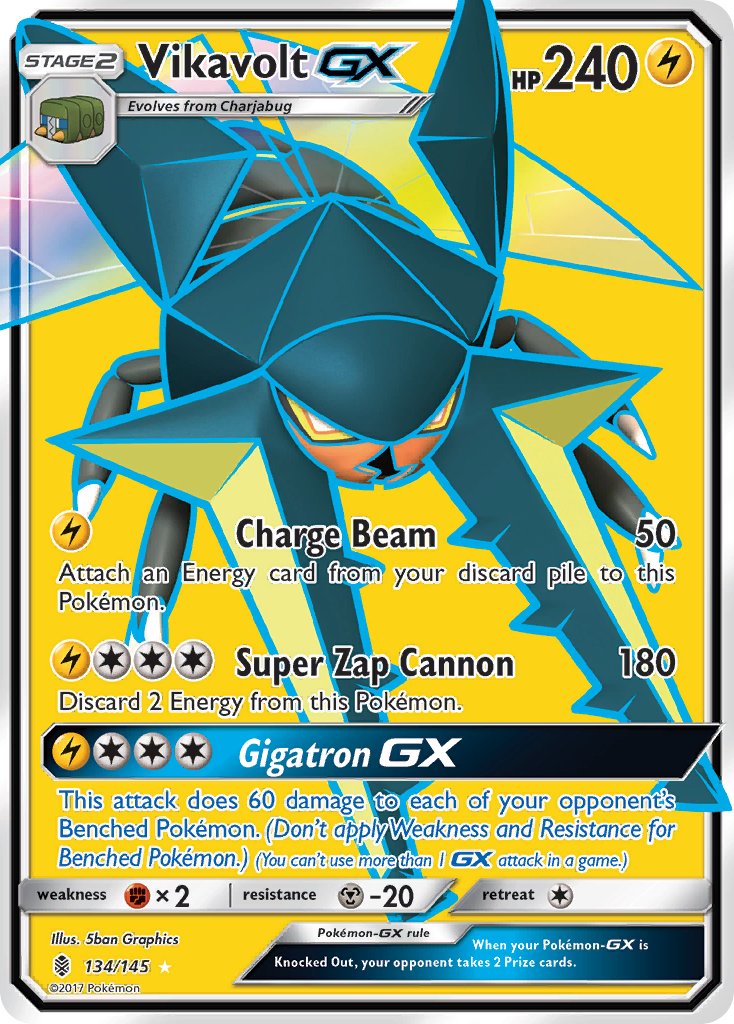 Vikavolt GX (134/145) [Sun & Moon: Guardians Rising] | Gear Gaming Fayetteville