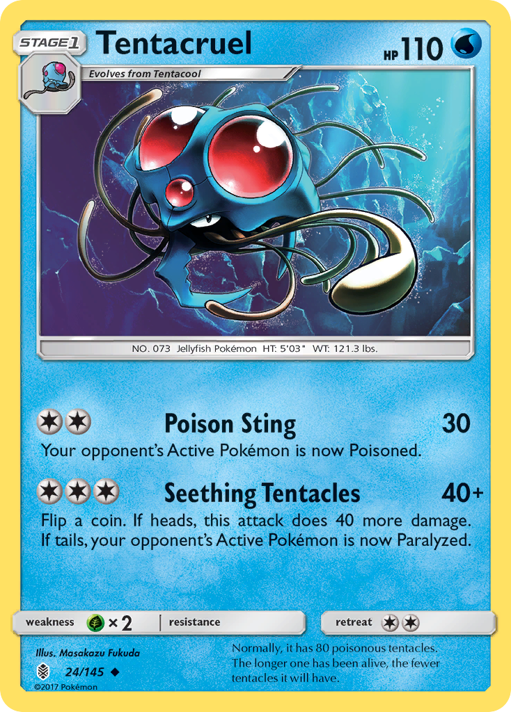 Tentacruel (24/145) [Sun & Moon: Guardians Rising] | Gear Gaming Fayetteville