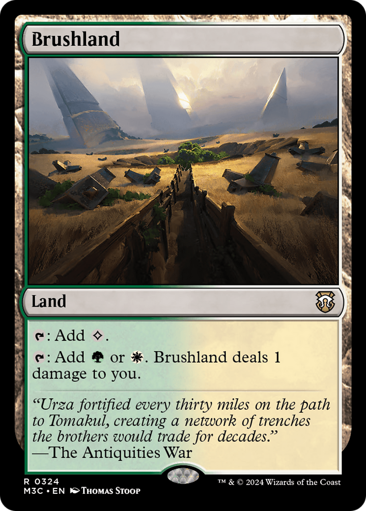 Brushland (Ripple Foil) [Modern Horizons 3 Commander] | Gear Gaming Fayetteville