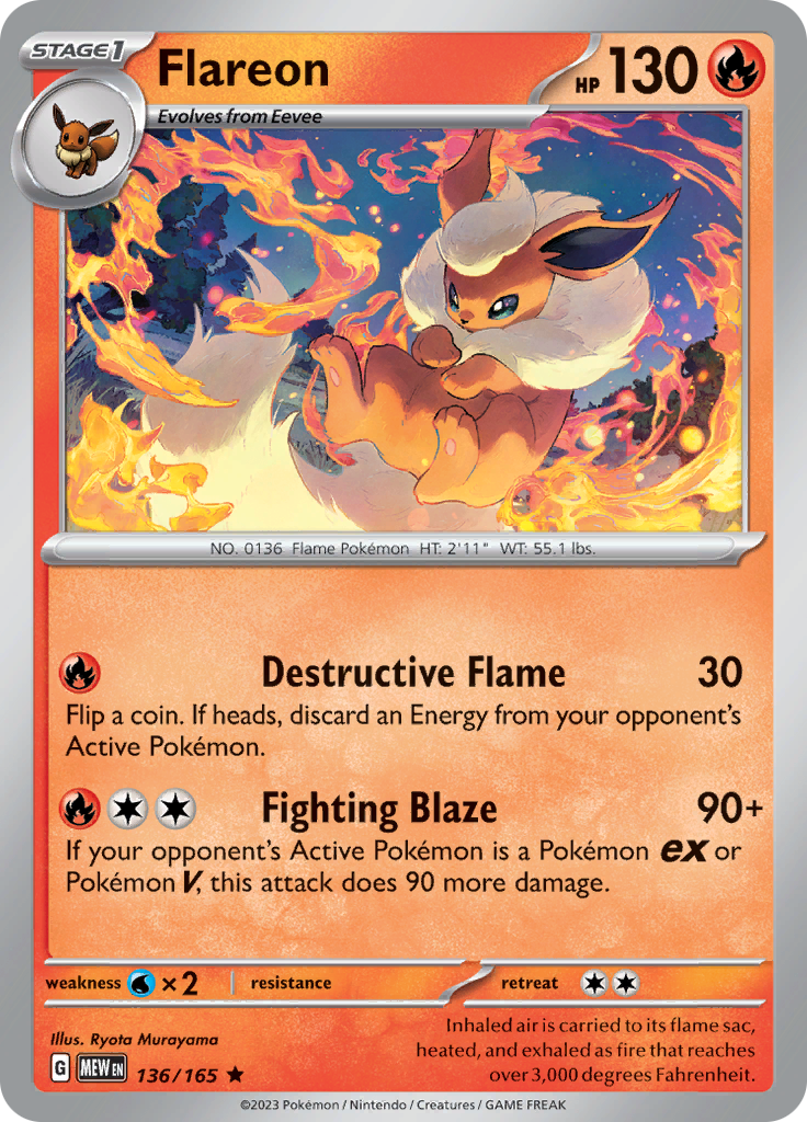 Flareon (136/165) [Scarlet & Violet: 151] | Gear Gaming Fayetteville