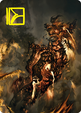 Pyre Spawn Art Card (Gold-Stamped Signature) [Innistrad: Crimson Vow Art Series] | Gear Gaming Fayetteville