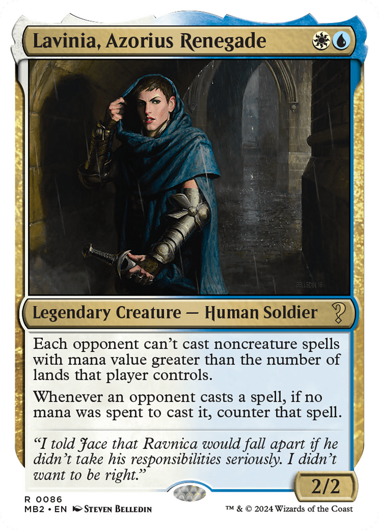 Lavinia, Azorius Renegade (White Border) [Mystery Booster 2] | Gear Gaming Fayetteville