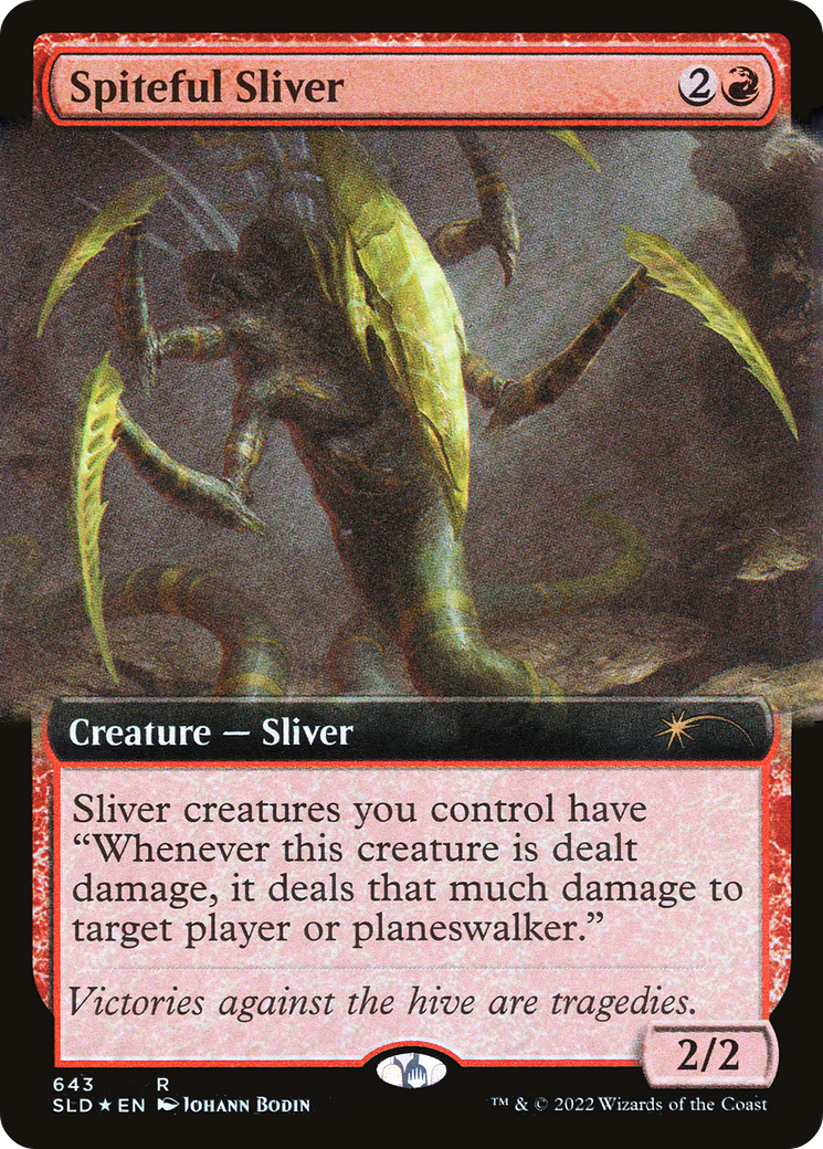 Spiteful Sliver (Extended Art) [Secret Lair Drop Promos] | Gear Gaming Fayetteville