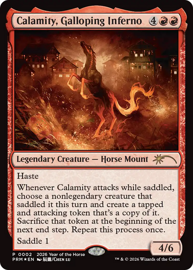 Calamity, Galloping Inferno (Year of the Horse 2026) [Standard Showdown Promos] | Gear Gaming Fayetteville