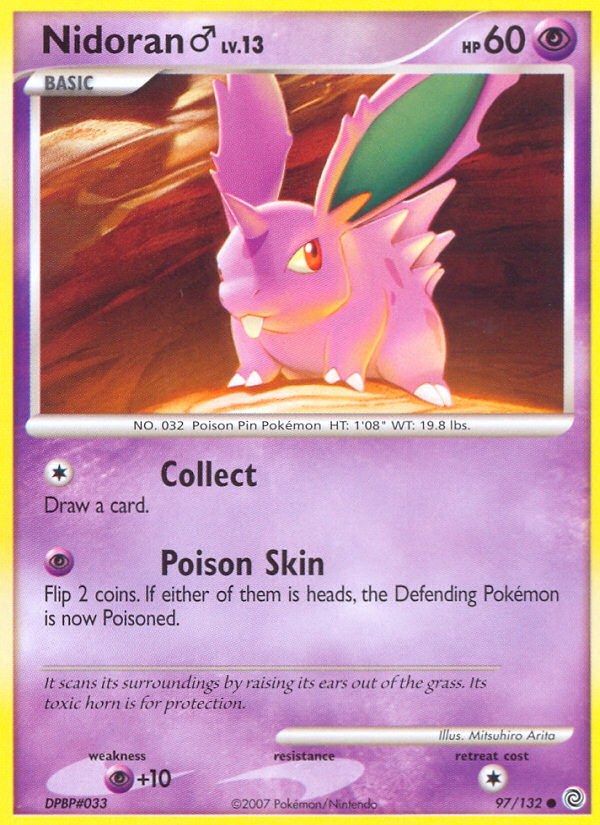 Nidoran (97/132) (Male) [Diamond & Pearl: Secret Wonders] | Gear Gaming Fayetteville