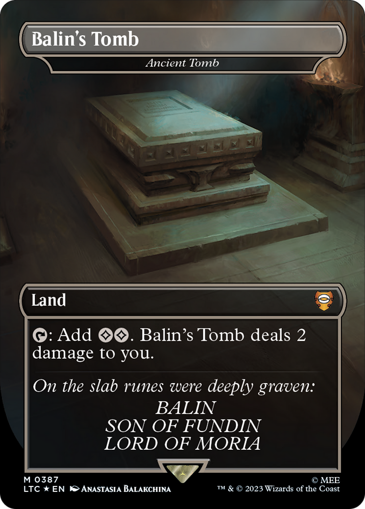 Balin's Tomb - Ancient Tomb (Surge Foil Realms and Relics) [The Lord of the Rings: Tales of Middle-Earth Commander] | Gear Gaming Fayetteville