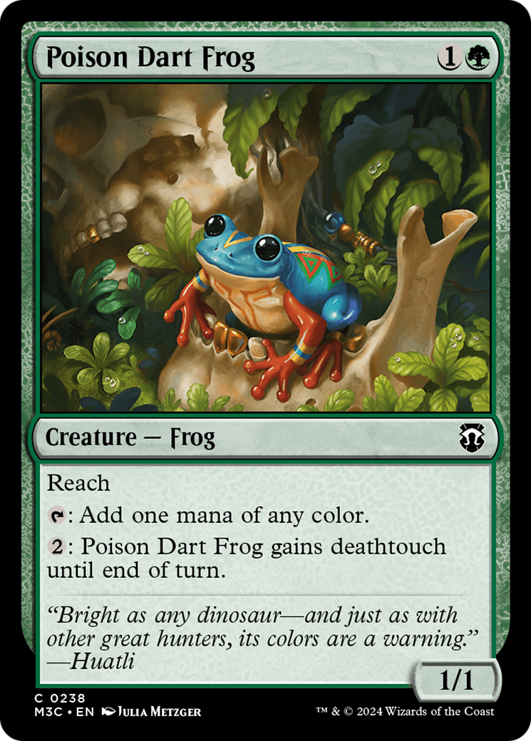 Poison Dart Frog (Ripple Foil) [Modern Horizons 3 Commander] | Gear Gaming Fayetteville