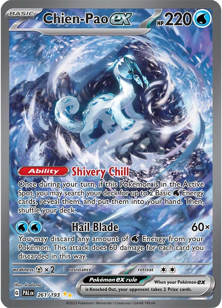 Chien-Pao ex (261/193) [Scarlet & Violet: Paldea Evolved] | Gear Gaming Fayetteville