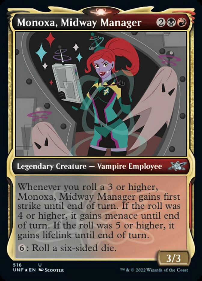 Monoxa, Midway Manager (Showcase) (Galaxy Foil) [Unfinity] | Gear Gaming Fayetteville