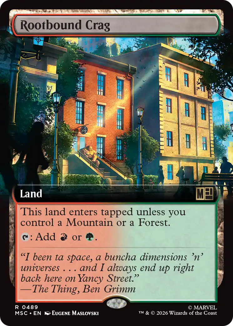 Rootbound Crag (Extended Art) [Marvel Super Heroes Commander] | Gear Gaming Fayetteville