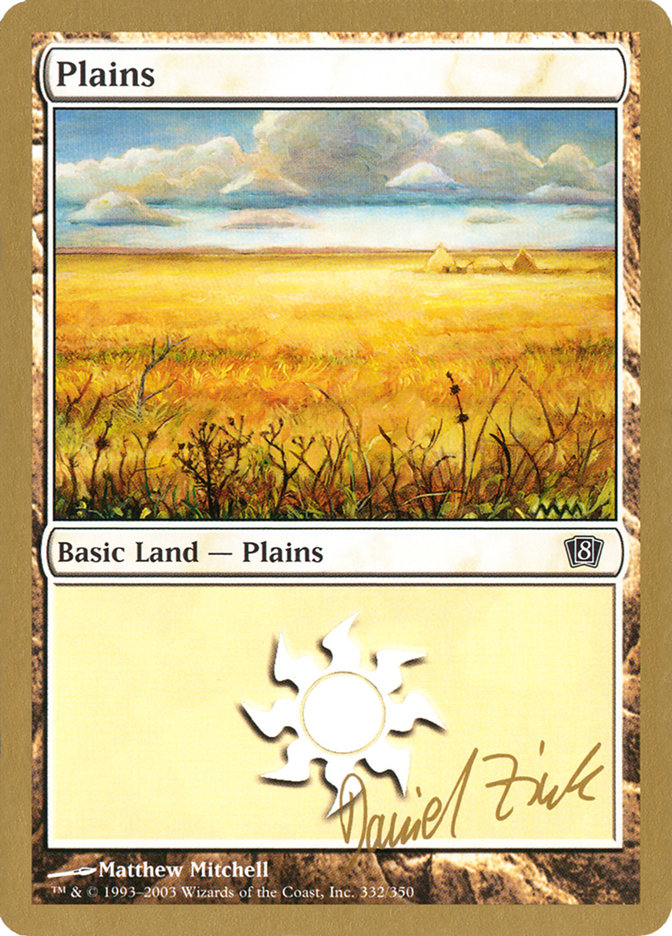 Plains (dz332) (Daniel Zink) [World Championship Decks 2003] | Gear Gaming Fayetteville