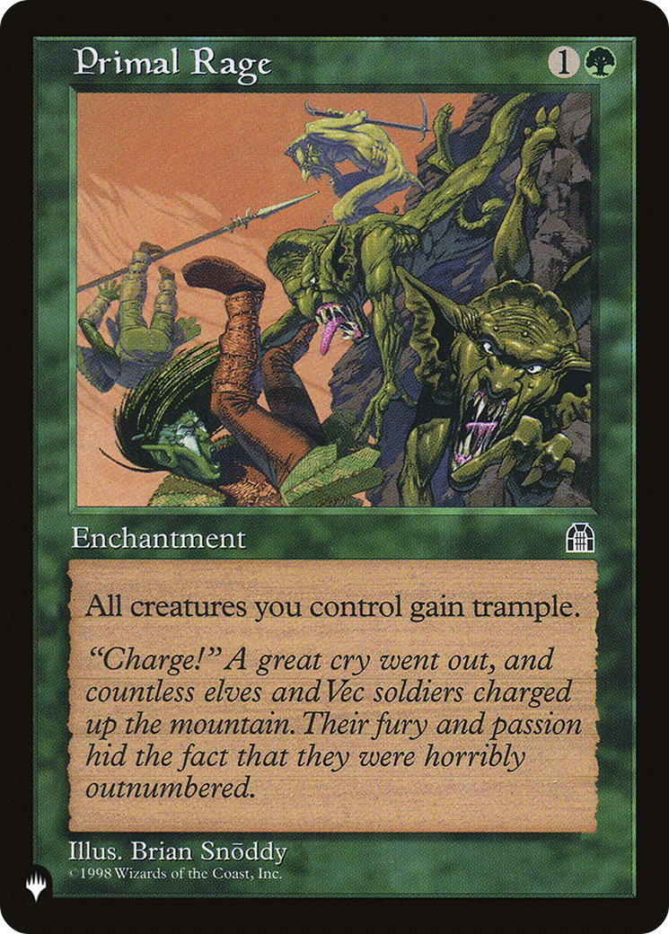 Primal Rage [The List Reprints] | Gear Gaming Fayetteville