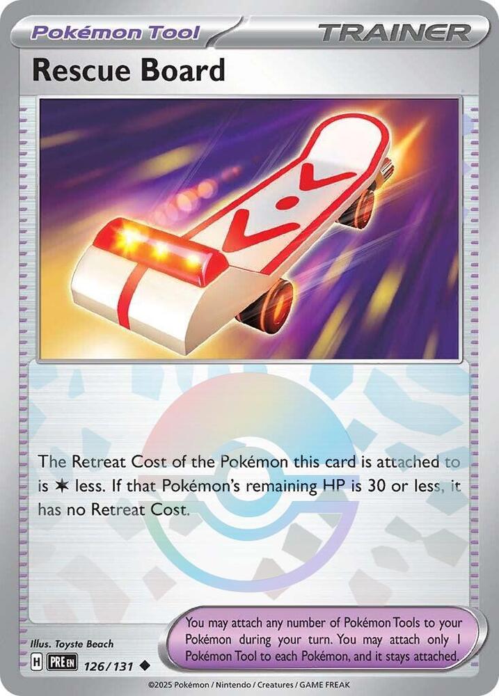 Rescue Board (126/131) (Poke Ball Pattern) [Scarlet & Violet: Prismatic Evolutions] | Gear Gaming Fayetteville