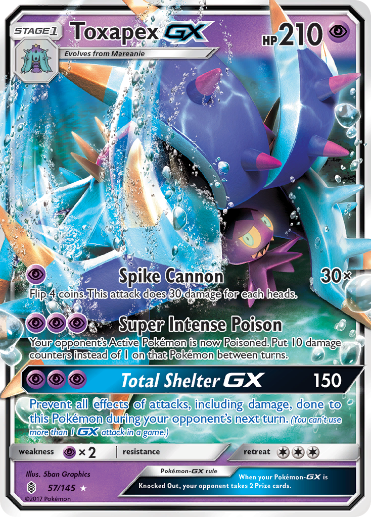 Toxapex GX (57/145) [Sun & Moon: Guardians Rising] | Gear Gaming Fayetteville