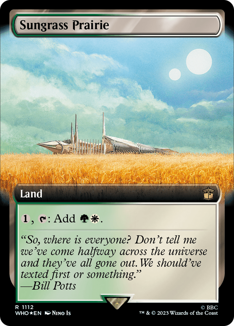 Sungrass Prairie (Extended Art) (Surge Foil) [Doctor Who] | Gear Gaming Fayetteville