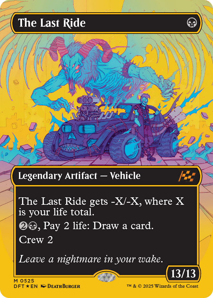 The Last Ride (Borderless) (First-Place Foil) [Aetherdrift] | Gear Gaming Fayetteville