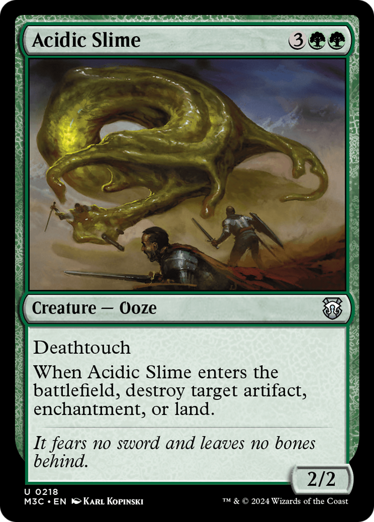 Acidic Slime (Ripple Foil) [Modern Horizons 3 Commander] | Gear Gaming Fayetteville