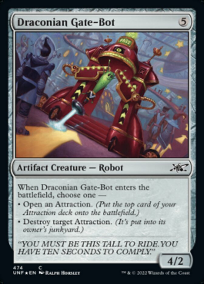 Draconian Gate-Bot (Galaxy Foil) [Unfinity] | Gear Gaming Fayetteville