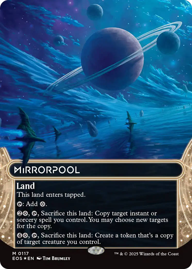 Mirrorpool (0117) (Borderless) (Galaxy Foil) [Edge of Eternities: Stellar Sights] | Gear Gaming Fayetteville