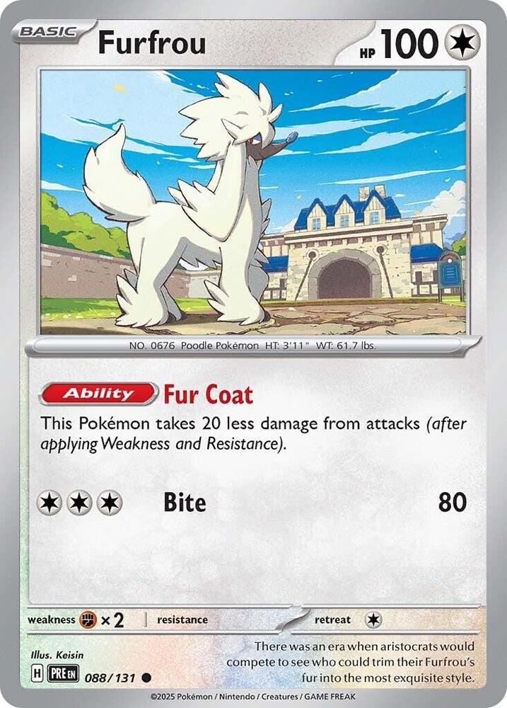 Furfrou (088/131) [Scarlet & Violet: Prismatic Evolutions] | Gear Gaming Fayetteville