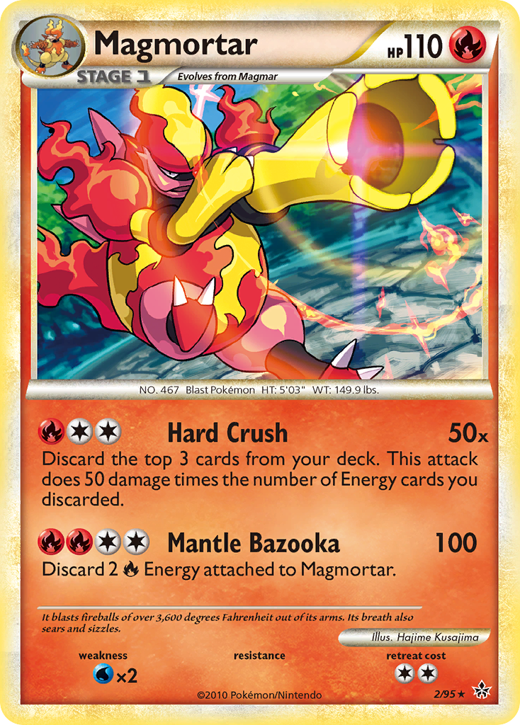 Magmortar (2/95) [HeartGold & SoulSilver: Unleashed] | Gear Gaming Fayetteville