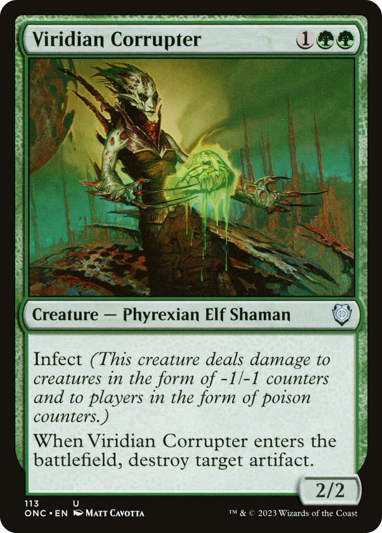 Viridian Corrupter [Phyrexia: All Will Be One Commander] | Gear Gaming Fayetteville