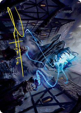 Dreamshackle Geist Art Card (Gold-Stamped Signature) [Innistrad: Crimson Vow Art Series] | Gear Gaming Fayetteville