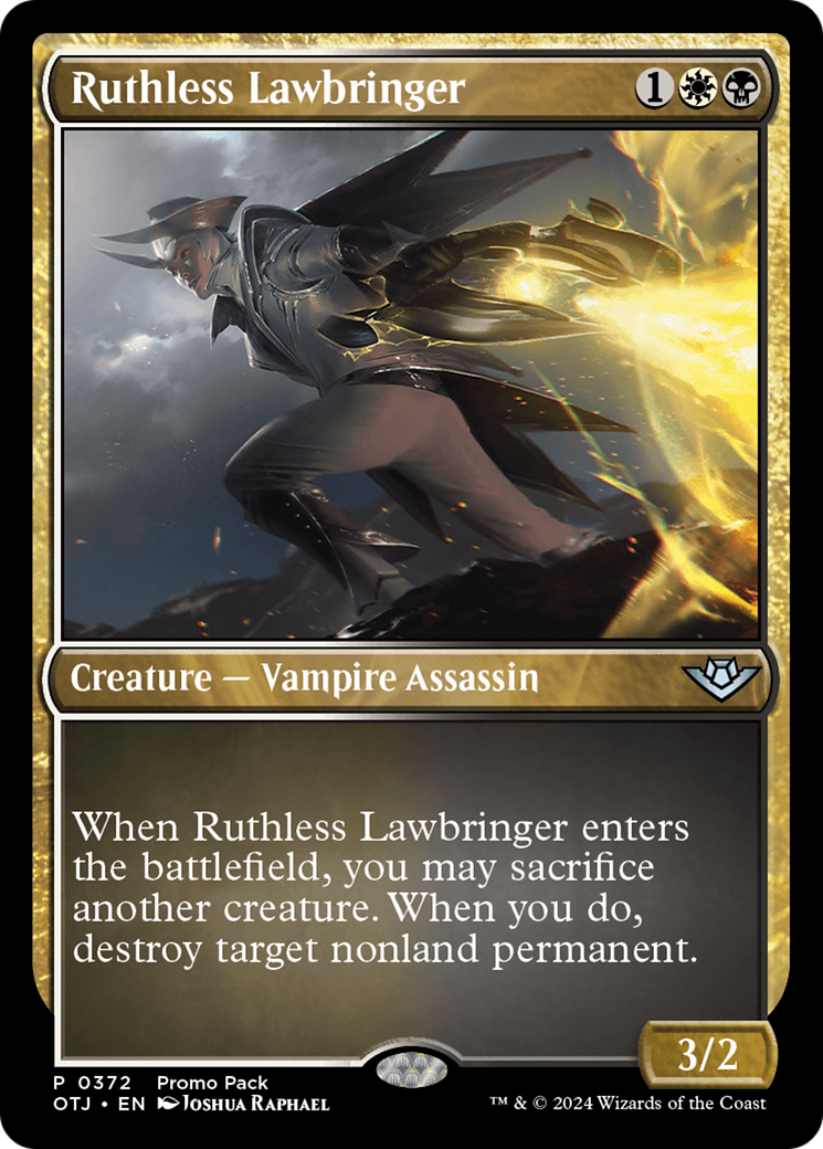 Ruthless Lawbringer (Promo Pack) [Outlaws of Thunder Junction Promos] | Gear Gaming Fayetteville