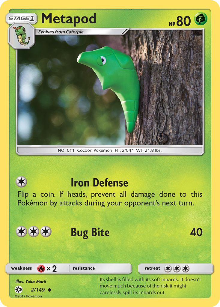 Metapod (2/149) [Sun & Moon: Base Set] | Gear Gaming Fayetteville