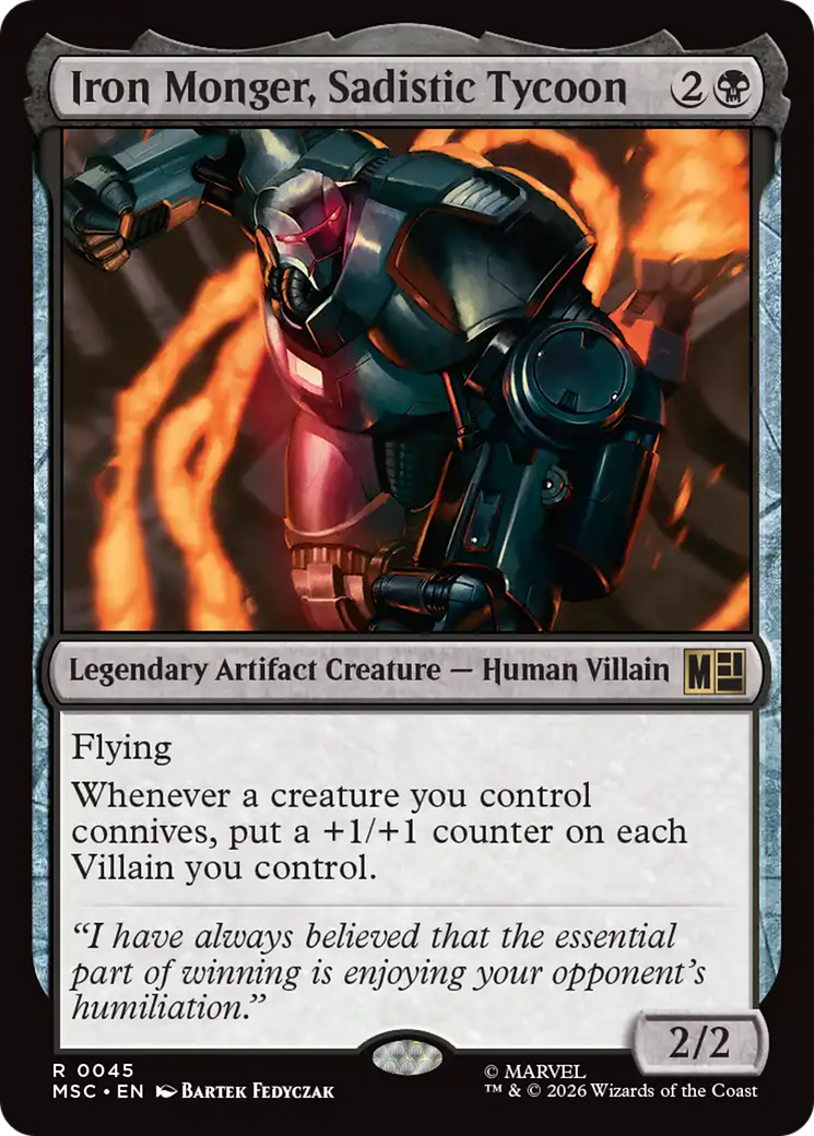 Iron Monger, Sadistic Tycoon (Surge Foil) [Marvel Super Heroes Commander] | Gear Gaming Fayetteville