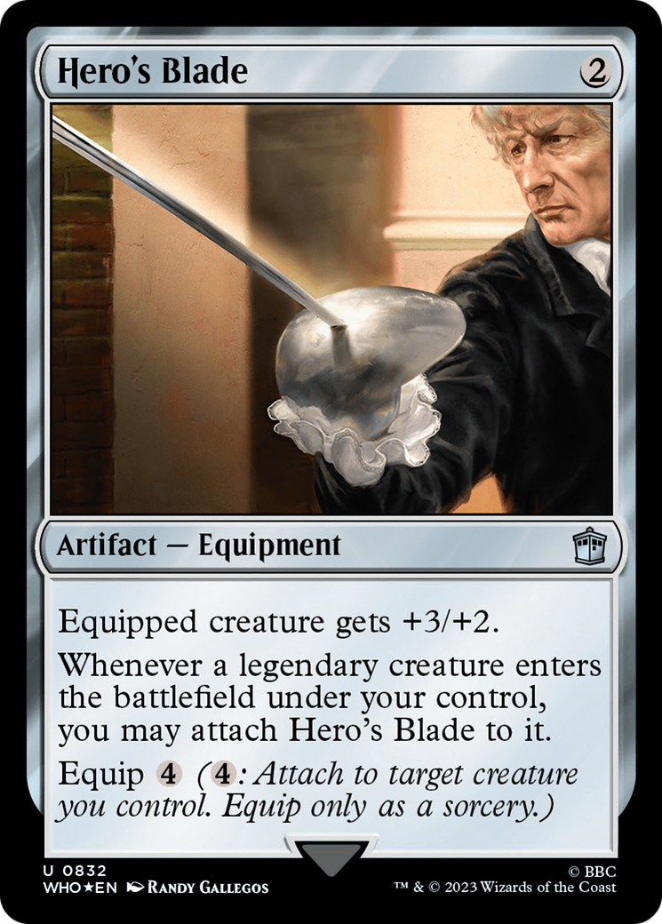 Hero's Blade (Surge Foil) [Doctor Who] | Gear Gaming Fayetteville