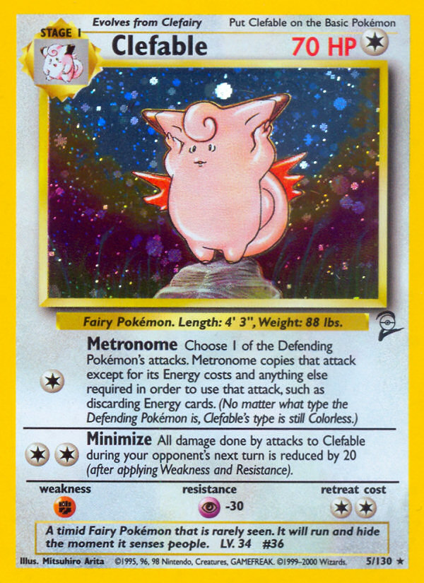 Clefable (5/130) [Base Set 2] | Gear Gaming Fayetteville