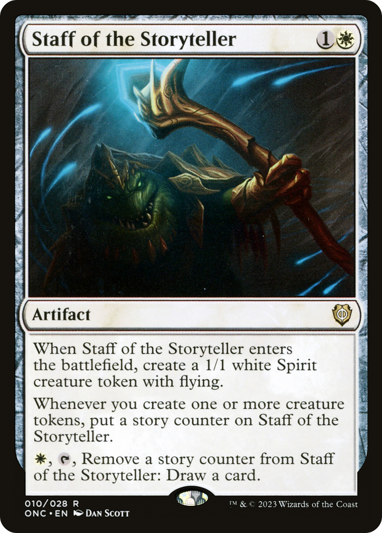 Staff of the Storyteller [Phyrexia: All Will Be One Commander] | Gear Gaming Fayetteville