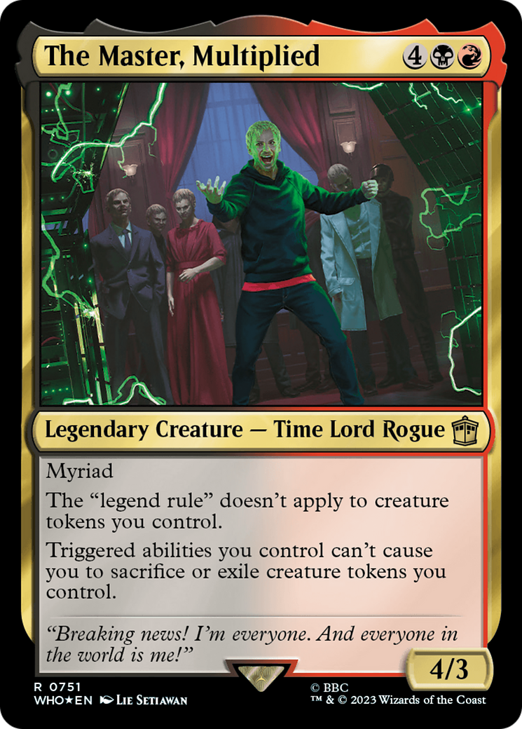 The Master, Multiplied (Surge Foil) [Doctor Who] | Gear Gaming Fayetteville