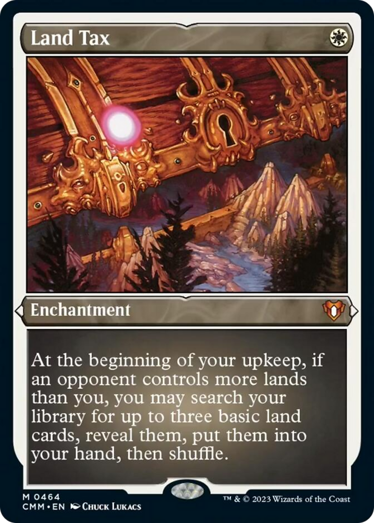 Land Tax (Foil Etched) [Commander Masters] | Gear Gaming Fayetteville