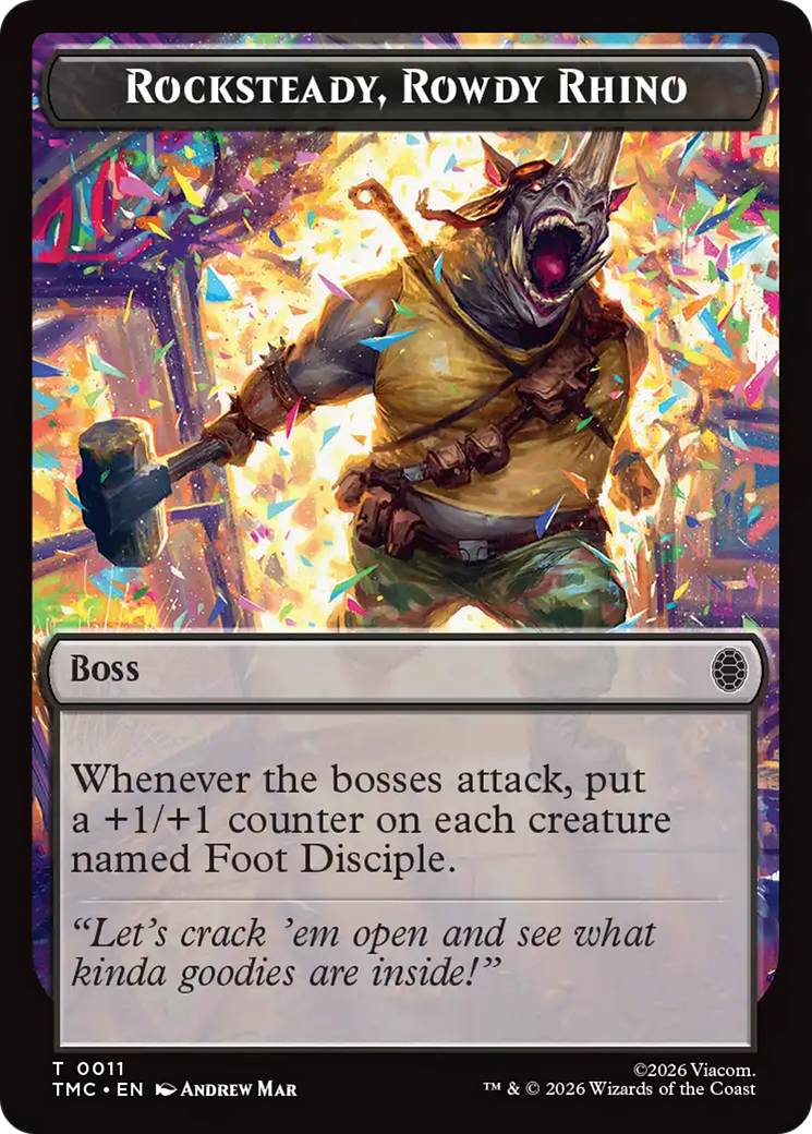 Rocksteady, Rowdy Rhino [Teenage Mutant Ninja Turtles Commander Tokens] | Gear Gaming Fayetteville